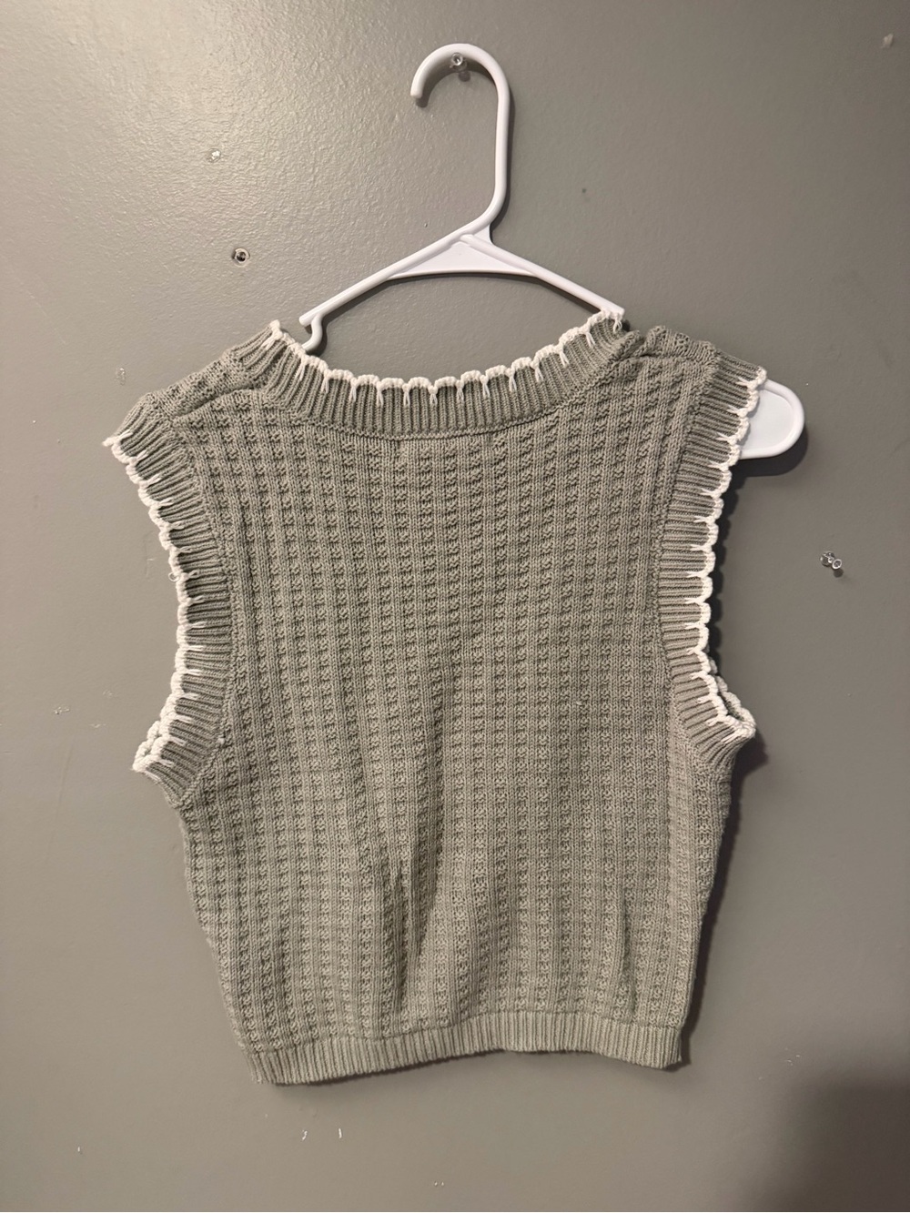 Moon&Madison Sage Green Knit Vest
